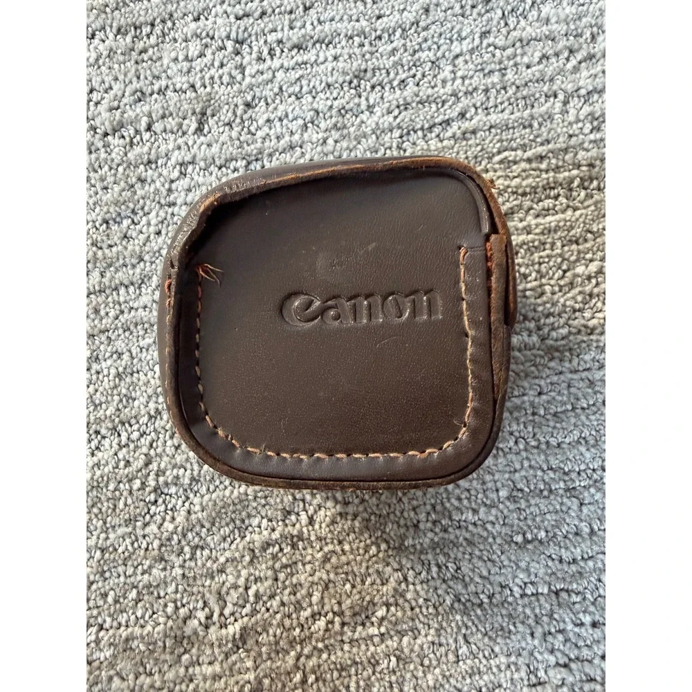 Canon R 35mm 1:2.5 Lens Hood 60mm Clamp-On Japan with Leather Case